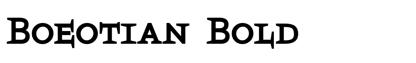 Boeotian Bold